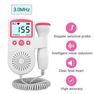 Upgraded 3.0MHz Fetal Doppler Baby Heartbeat Detector