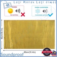 1pcs White Glue Car 46cm x 80cm Sound Proof with Gum Dynamat Aluminium Gold Colour Mat Tape Soundpro