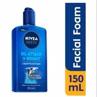 Nivea men oil attack + Light liquid facial foam 150ml
