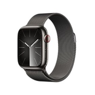 APPLEWatch Series 9 GPS + Cellular (41mm., Graphite Stainless Steel Case, Graphite Milanese Loop)