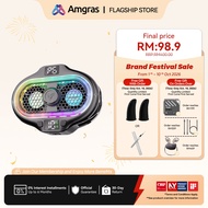 Amgras IceWorld Ultra3 Phone Cooler 15W Wireless Charge Fast Cooling for Live Game  Magnetic/Back-cl