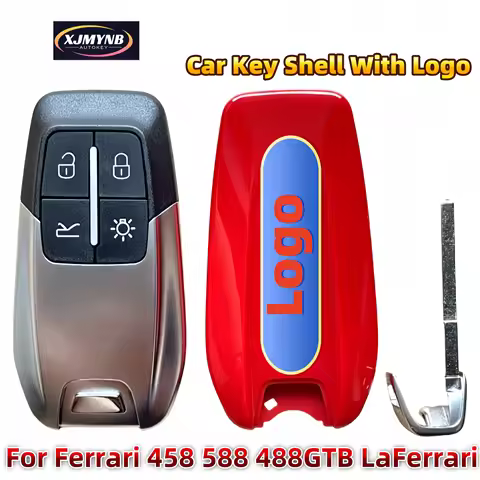 XJMYNB 100% Brand New High Quality 4 Buttons Remote Car Key Shell Case For Ferrari 458 588 488GTB La