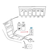 124-820-9310 RR DR P/W SWITCH W124 FC 4-PIN
