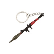 Peace Elite Merchandise Metal Chicken Pendant RPG Mini Rocket Launcher Alloy Keychain 9cm mr6