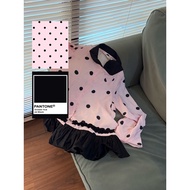 (PRE-ORDER) POLKA DOTS RUFFLE BLOUSE BY.ONNI || READ DESCRIPTION