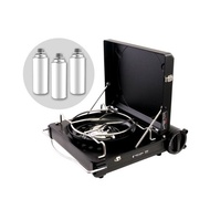 【Iwatani岩谷】Forewinds手提式磁式瓦斯爐-消光黑-贈3入瓦斯罐