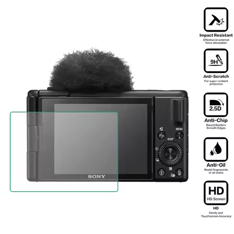 Tempered Glass Protector Cover for Sony ZV1 ZV-1/II ZV-1II ZV1-M2 ZV1II/ZV-1F ZV1F/ZV-E10 ZVE10 Came