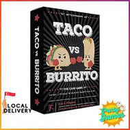 TACO vs. BURRITO : A Crazy Fun Game Party Game Board Game Card Game For Friends Families Strategic C