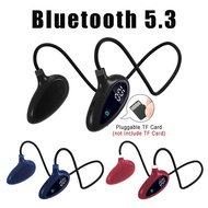 OWSBluetooth Headset Non in-Ear Sports Neck-Hanging Digital Display Bluetooth Headset Gas Conduction Bluetooth Headset F