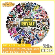 50pcs Fortnite Game Sticker Graffiti DIY Waterproof Skateboard Luggage Fortnited Stickers Kid Gift