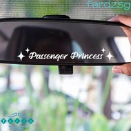 JENNIFERDZSG Passenger Princess Sticker, Reflective Waterproof Passenger Princess Car Stickers, Passenger Princess Self Adhesive Funny Car Mirror Decoration