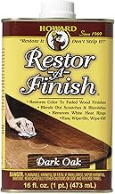 Howard Products RF7016 Restor-A-Finish, 16 oz, Dark Oak