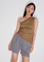 Tencel Ruched Toga Top