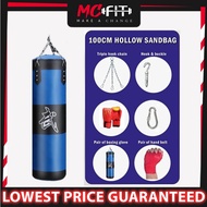 MCFIT 100CM Canvas Punching Bag MMA GYM Home Fitness Sanda Muay Thai Kicking Boxing Sand Punching Ba