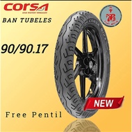 Corsa TUBELESS Tire 90/90.17 FREE Valve