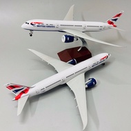 BOEING 787 PLANE MODEL "BRITISH AIRWAYS” UK Airlines SUPER BEAUTIFUL HIGH QUALITY ALLOY. Toy Airplan