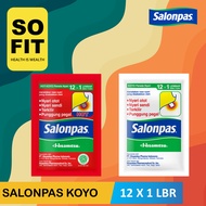 MERAH PUTIH Salonpas Koyo Original &amp; Hot Contents 12x1 Sheet/Salonpas White Contents 12s/Salonpas Red 12s/Koyo Pain Relief