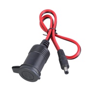 good123 Power Supply Cable 12-24V Car Charger Socket Female to 5 5mmx2 1mm Male Plug
