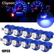 C5GOON 10Pcs B8.5D 509T B8.5 5050 Led 1 SMD T5 Lamp Car Gauge Dash Bulb Dashboard Light Wedge Interi