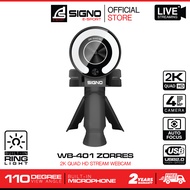 SIGNO E-Sport 2K Quad HD Stream Webcam ZORRES รุ่น WB-401 (กล้องเว็ปแคม)