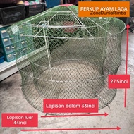 (PERKUP AYAM LAGA 2 LAPISAN),SANGKAR AYAM LAGA 2LAPIS/2 layer untuk ayam laga/perkup ayam sabung