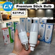 Premium LED Stick Bulb (E27/PLC) 10w/12w/16w/18w (Energy Safe/Super Bright)
