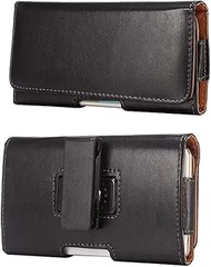 PU Leather Cell Phone Belt Holster Case Holder with Swivel Belt Clip Pouch for iPhone 11 Pro Max 8 P