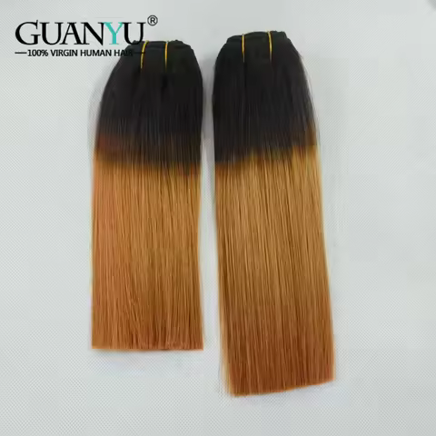 10A T1B/30 Ombre Color Human Hair Bundles Extensions 3/4 Bundle Straight Ombre 100% Human Hair