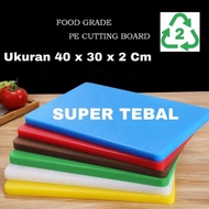 WHITE HDPE plastic cutting board 40 x 30 x 2 Cm FOOD GRADE thick