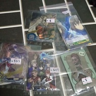Preloved Card Jujutsu Kaisen,Demon Slayer,Bofuri,Identity V,Shaman King,Twisted Wonderland,Idolish 7