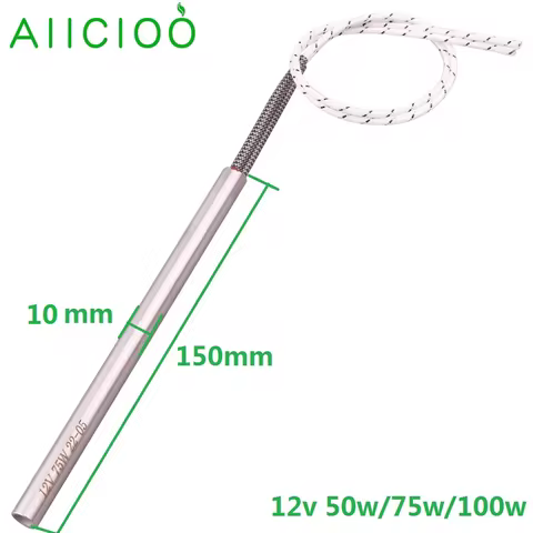 12v Electric Pellet Igniter 50W/75W/100W Fire Wood Cartridge Heater SUS304 Element for Stove/ Firepl