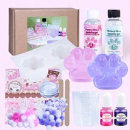 18pcs/Set Transparently Taba Squishy Kit,Make Your Own Squishies With 100ml 1:1 AB Liquid Silicone,M