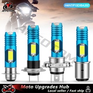 AFFOTOM Motorcycle LED H4 H6 BA20D COB Chips H7 H6 BA20D H4 P15D RGB Scooter Light