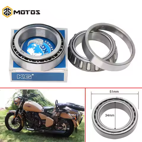ZS MOTOS 1Pair Ural CJ-K750 Motorcycle Parts Steering Bearings Threst Bearing Kit for BMW R1 R50 R71