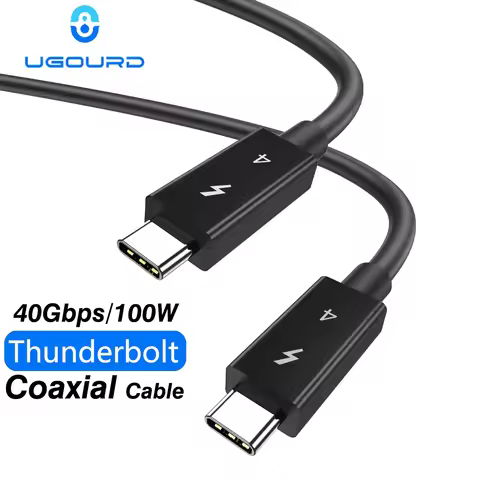 40gbps 100w coaxial cable Thunderbolt 4 Type C Egpu Cable 2m Thunderbolt3 Data Transfer USB 4 Cable