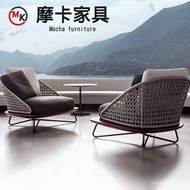 Rattan Balcony Garden Simple Courtyard Combination Sofa Furniture Outdoor Living Room Sand Discovery