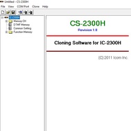 ICOM IC-2300H CD Handy Talkie Software Program