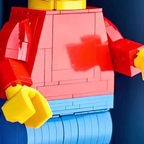 IN STOCK MOC Enlarged Version Building Block Character Model Ornament 40649 40819 Assembly Bricks Ch