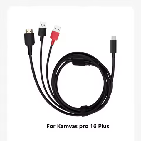 3-in-1 Cable Suitable for huion Graphics Tablet Kamvas pro 16 Plus