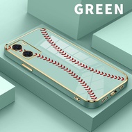 Soft Case For OnePlus Nord N20 SE Simple Tennis Silicone 6D Golden Chromic Casing hp