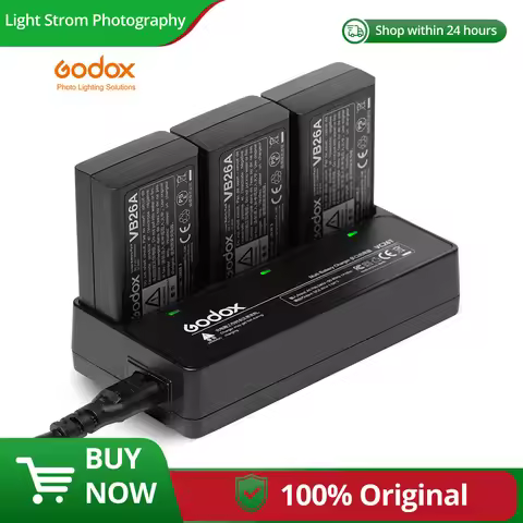 Godox Original VC26 USB Battery Charger / VC-26T AC Multi Charger for V1 V860III V850III Flash Speed