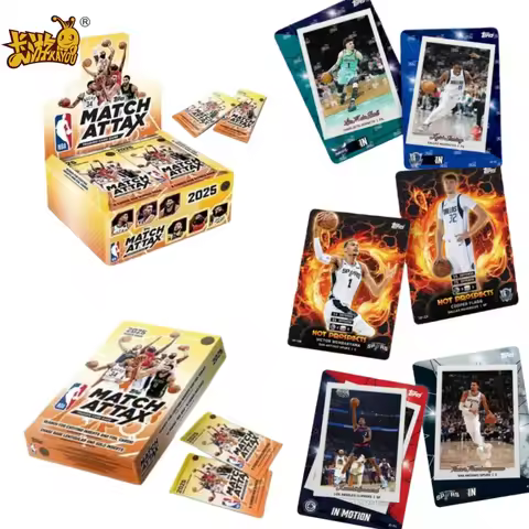 KAYOU New Genuine TOPPS Star Card 2025 NBA MATCH ATTAX Basketball Battle Card Energy Pack Card Holid