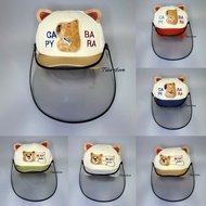 Windproof and dustproof hat [4 months to 20 months] baby protection hat against epidemics and dust f