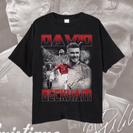 เสื้อยืด พิมพ์ลาย Manchester United Legend Player David Beckham สําหรับผู้ชาย และผู้หญิง เสื้อยืดพิมพ์ลาย