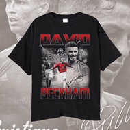 เสื้อยืด พิมพ์ลาย Manchester United Legend Player David Beckham สําหรับผู้ชาย และผู้หญิง เสื้อยืดพิม