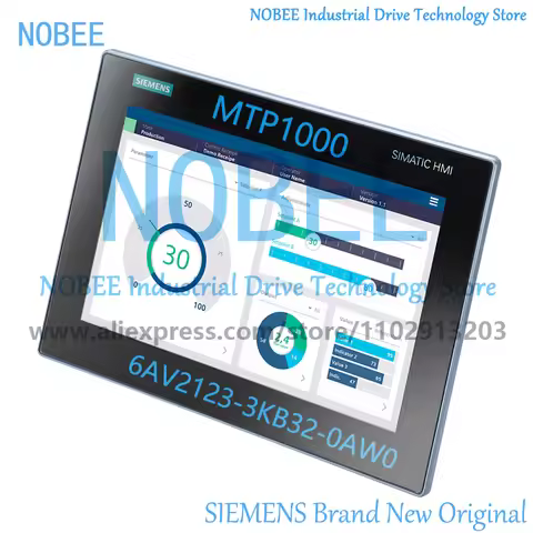 6AV2123-3KB32-0AW0, HMI SIEMENS Unified Basic Panel MTP1000 10inch widescreen TFT Display screen, 6A