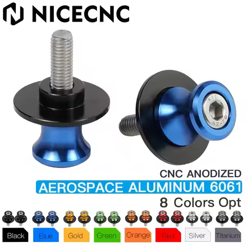 M6 6mm Swingarm Slider Spools For Yamaha MT-03 MT03 MT09 MT-09 MT 03 09 FZ09 FZ-09 YZ1 YZF R1 R3 R6