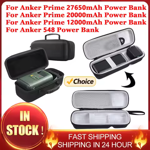Portable Carrying Case For Anker Prime 27650mAh 20000mAh 12000mAh Power Bank EVA Storage Bag For Ank