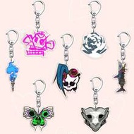 1pc Acrylic Cute Cartoon Game Anime Arcane Jinx LOL Keychain, Character Printed Acrylic Keychain, Ca
