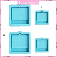 NAV Creative Photo Frame Keychain Epoxy Resin Mold Handmade Pendants Silicone Mould DIY  Jewelry Nec